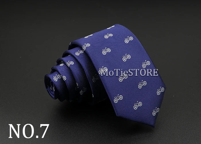 New Design Animal Tie For Men Polyester Woven Necktie Ladybug Dog Dinosaur Shark Jacquard Fashion Party Wedding Gravata Ties