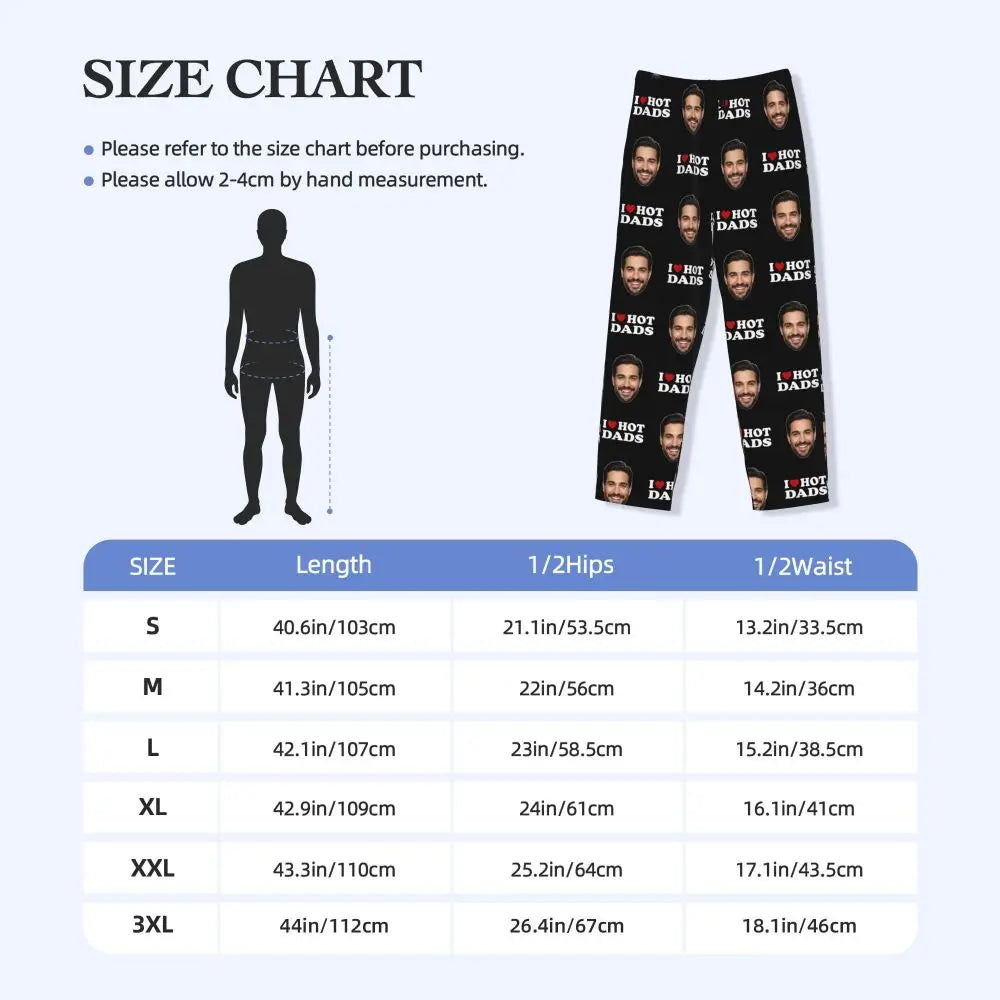 I Love Hot Moms Custom Pajama Pants