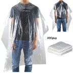 100pcs Waterproof Disposable Hair Salon Capes Washing Pads Shampoo Cape Hairdressing Shawl Barbershop Hair Salon Cape