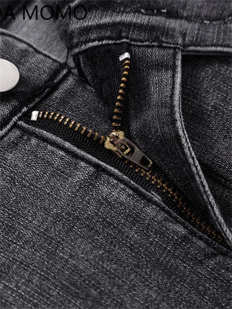 Jeans Female Denim Pants Black