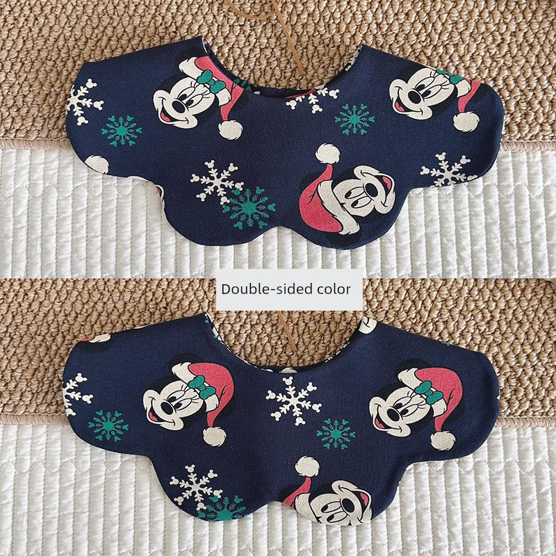 [2] Baby double-sided saliva towel ins K-style New arrival baby cotton bib Easiest for match double-sided saliva pocket bib