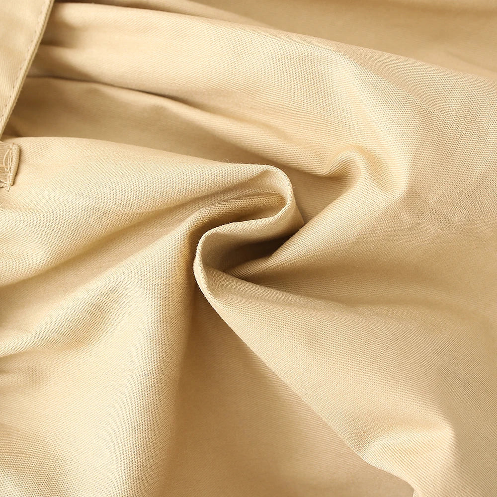 Trench Coat For Girl Children's Spring Cute Long Jacket 2024 New Kids Khaki Casual Outerwear Baby Khaki Fashion Windbreaker ﻿