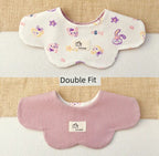 [2] Baby double-sided saliva towel ins K-style New arrival baby cotton bib Easiest for match double-sided saliva pocket bib