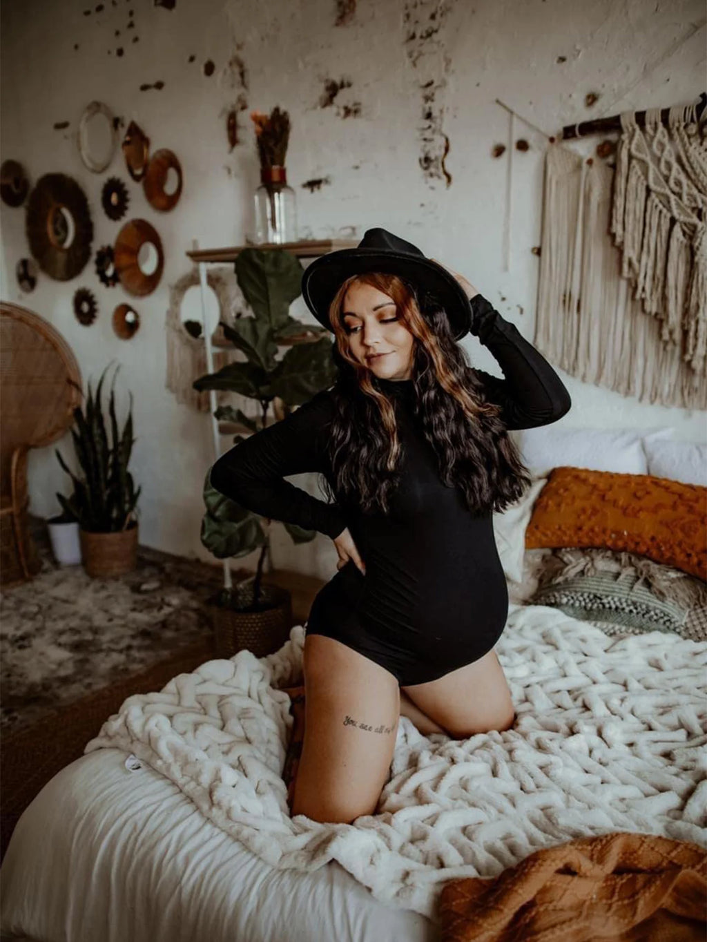 Maternity Bodysuit Pregnant Long Sleeve Stretchy Sexy Tight Bodycon Women's Photography Clothing Large Size