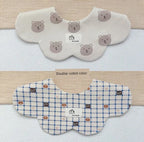 [2] Baby double-sided saliva towel ins K-style New arrival baby cotton bib Easiest for match double-sided saliva pocket bib