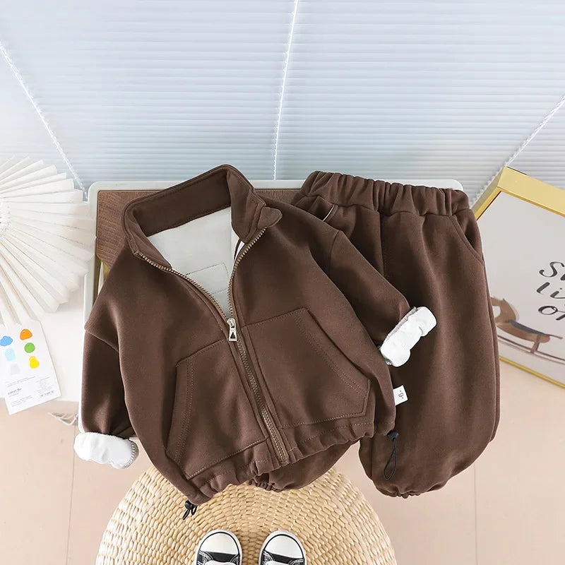 Children Baby Clothing Sets Winter Casual 2 PCS Child Sets Sport Suit for Girls Boys