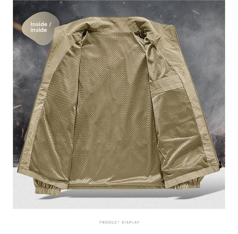 Men's jacket  spring and autumn thin casual sports jacket
