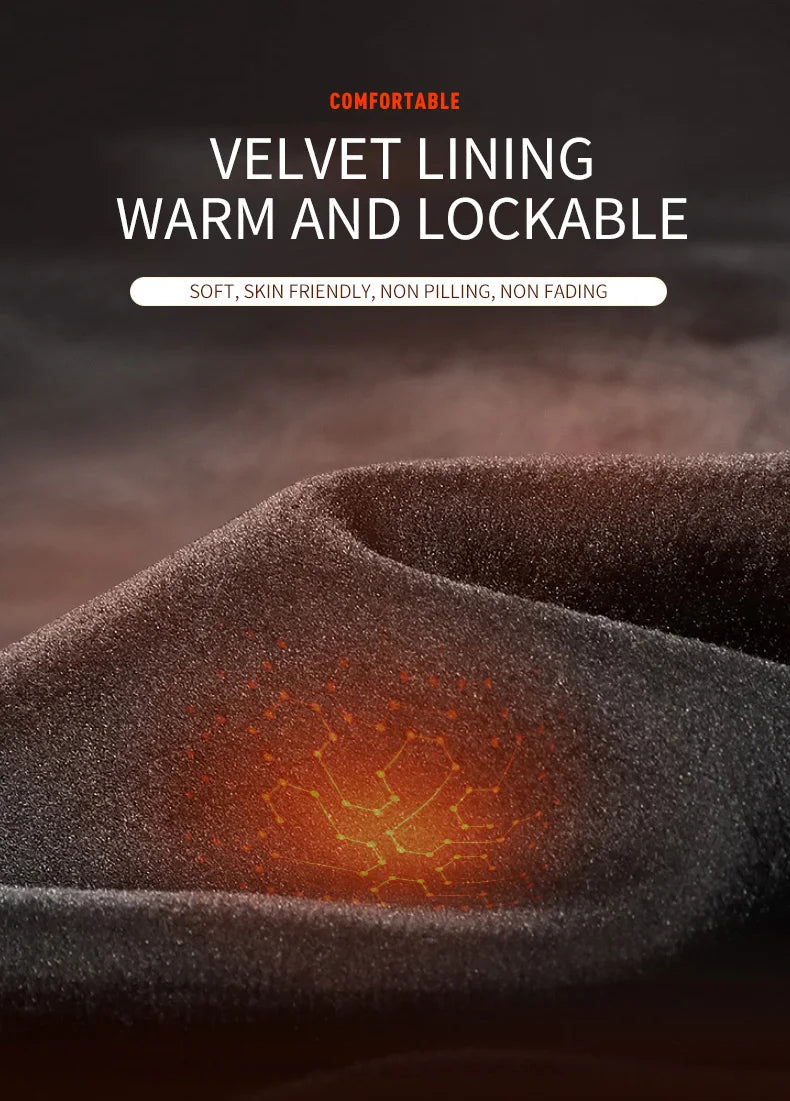 Warm Pants For Men With Plush And Thickened Autumn And Winter High Elasticity,