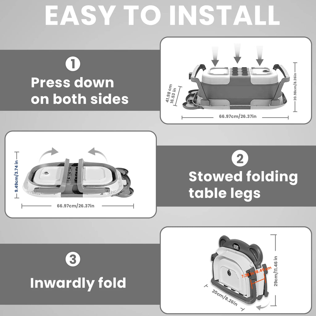 Portable Travel Bathtub, Collapsible Baby Bathtub, with Thermometer &1Soft Floating Cushion, with Drain Hole,For Baby 0-36 Month