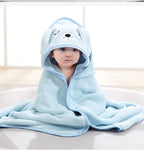 Baby Bath Towels Cartoon Animal Soft Newborn Hooded Towel Blanket Toddler Bathrobe Warm Sleeping Swaddle Wrap for Boys Girls