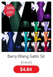 Male Luxury Neck Tie For Men Business Red Striped Silk Tie Hanky Cufflinks Set Barry.Wang Fashion Neckwear Wedding Party Casual