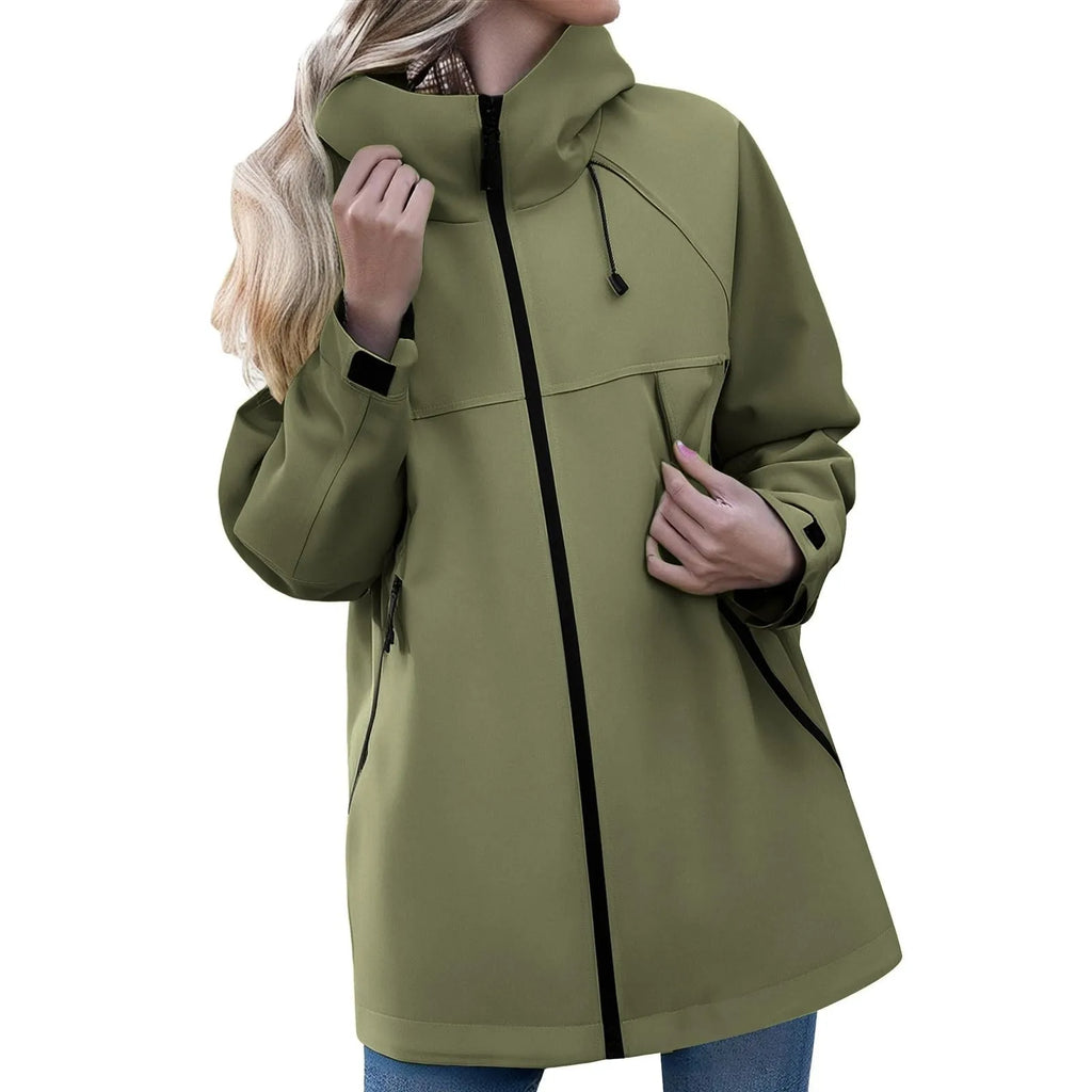 Women'S Jacket New Autumn Thin Coat Casual Windbreaker Female Protection Jacket Basic Zipper Coat Tops Chaquetas De Mujer