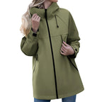 Women'S Jacket New Autumn Thin Coat Casual Windbreaker Female Protection Jacket Basic Zipper Coat Tops Chaquetas De Mujer