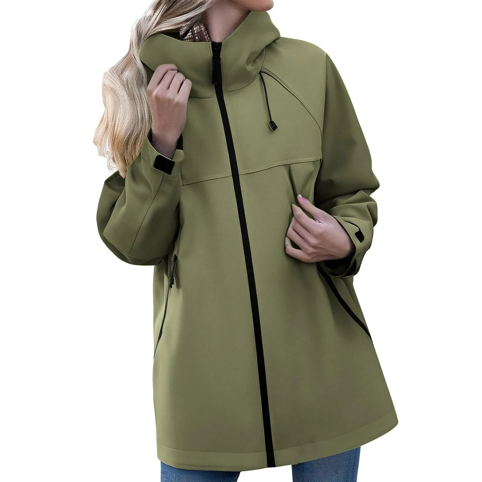 Women'S Jacket New Autumn Thin Coat Casual Windbreaker Female Protection Jacket Basic Zipper Coat Tops Chaquetas De Mujer