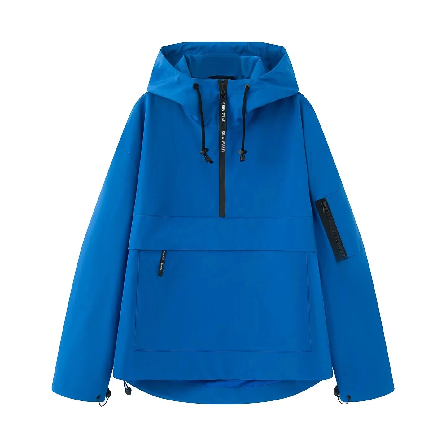 Fall 2025 Women's Casual Spor Loose Fit Stand Collar Long Sve Hooded Jaet Windbreaker Outerwear Polyester Fiber 00%