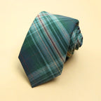 Cotton Plaid Ties For Men Women Casual Wine Red Stripe Necktie For Wedding Party Boys Girls SuitsTie Skinny  Necktie Gravatas