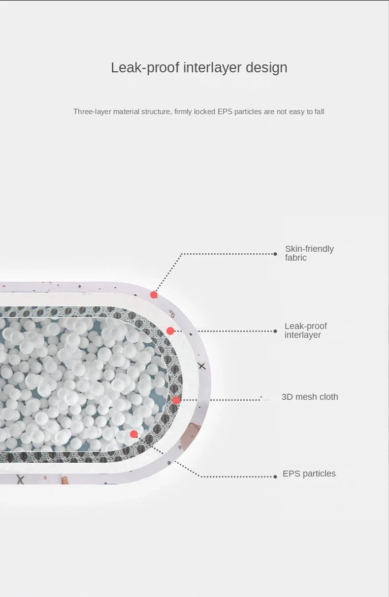 Baby Shower Bath Tub Pad Non-Slip Newborn Bathtub Mat Safety Nursing Foldable Support Comfort Body Cushion Mat Pillow Cartoon