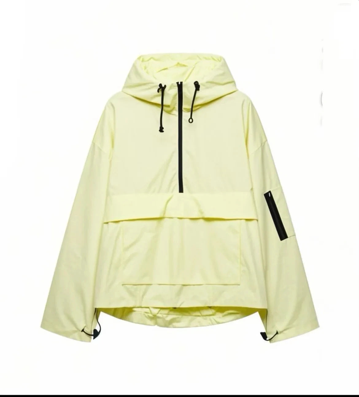 Fall 2025 Women's Casual Spor Loose Fit Stand Collar Long Sve Hooded Jaet Windbreaker Outerwear Polyester Fiber 00%