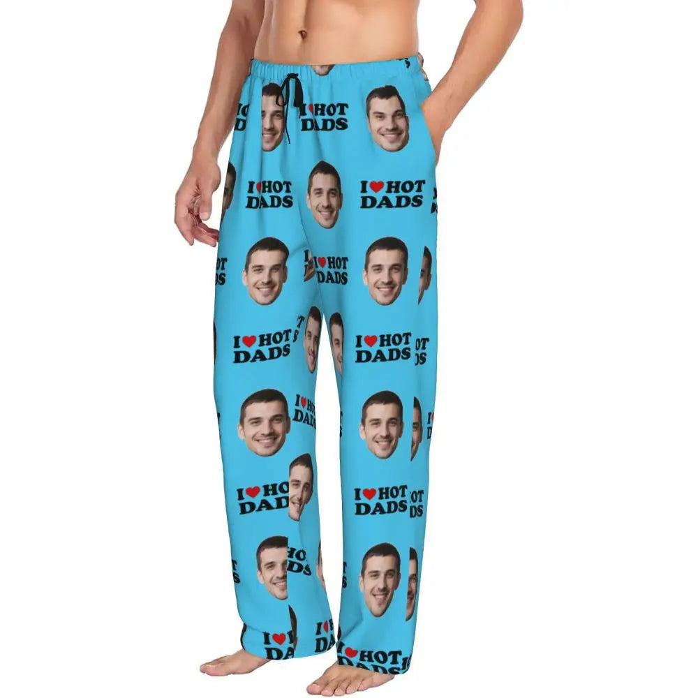 I Love Hot Moms Custom Pajama Pants