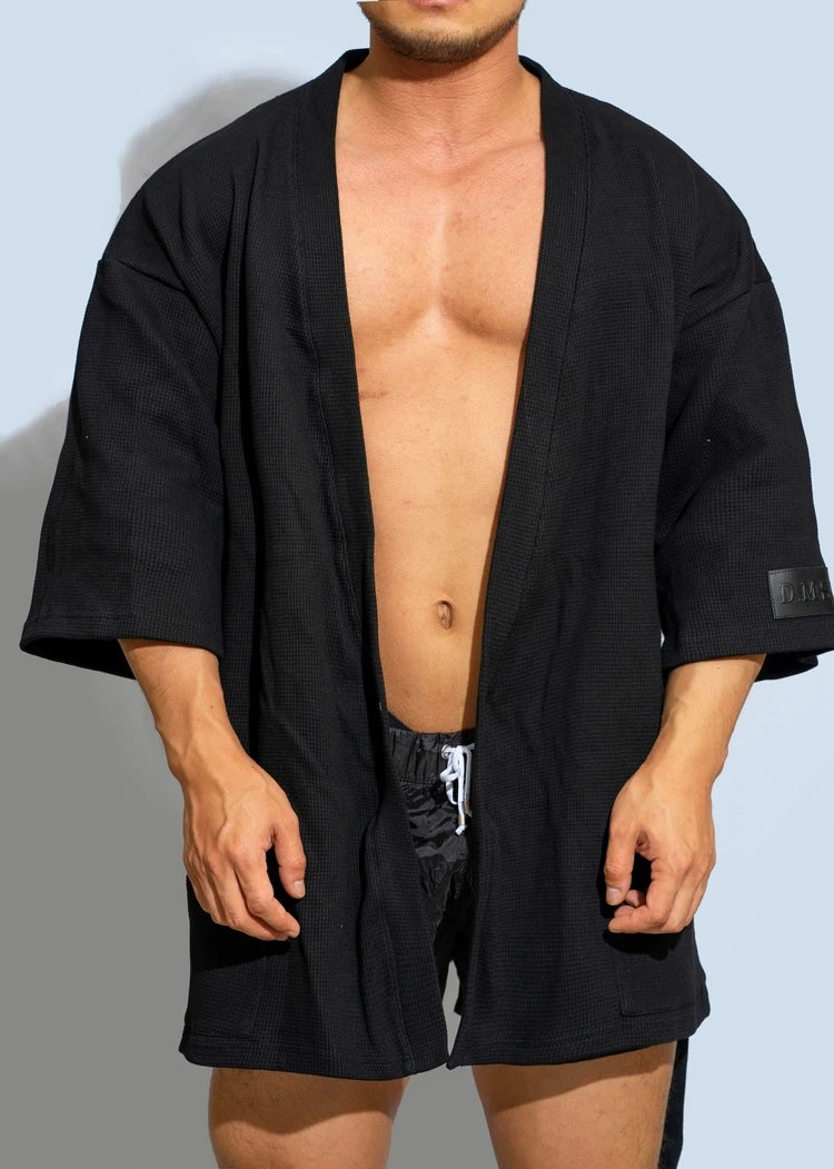 Men's Bathrobe Fashion Basic Modal Comfortable 100% Cotton Pajama Male Casual Home Bath Robes