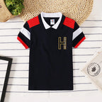 Boys Polo Shirts Short Sleeve Kids Shirt for Boys Collar Tees Fashion Baby Boys Girls Shirts 2-16 Years Children Clothes Tops