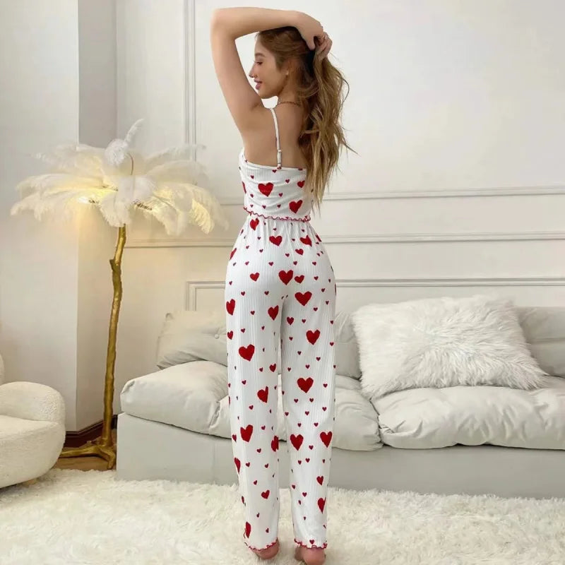 Women pajamas plus size pajamas set 2 piece short vest