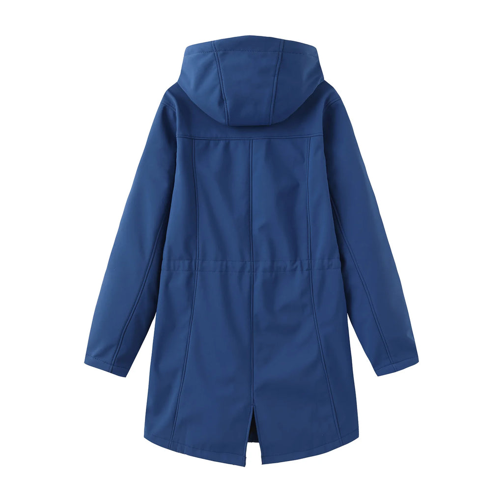 Waterproof Autumn Women's Mountaineering Coat Solid Big Pockets Hooded Loosse Female's Jacket Windproof Thermal outwear For Lady