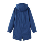 Waterproof Autumn Women's Mountaineering Coat Solid Big Pockets Hooded Loosse Female's Jacket Windproof Thermal outwear For Lady