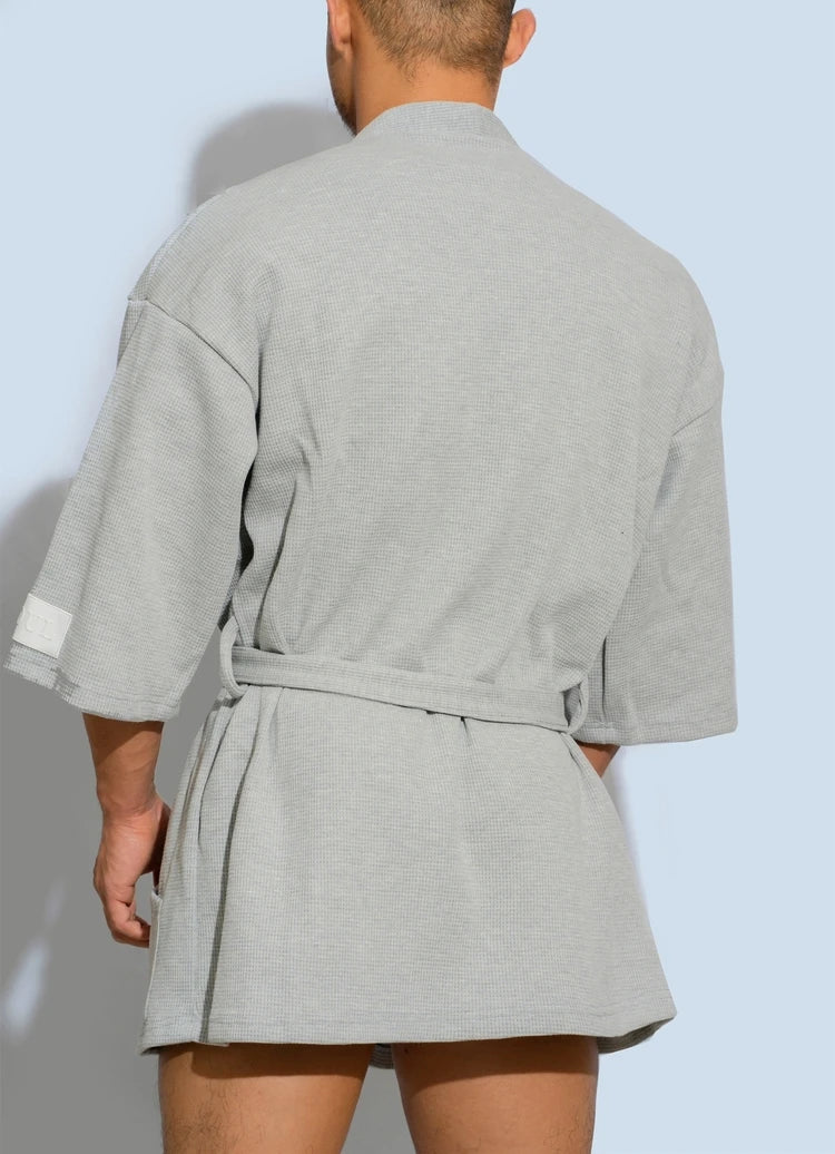 Men's Bathrobe Fashion Basic Modal Comfortable 100% Cotton Pajama Male Casual Home Bath Robes