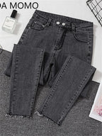Jeans Female Denim Pants Black