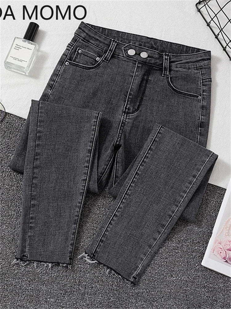 Jeans Female Denim Pants Black