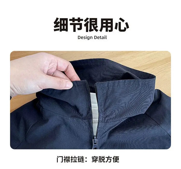 Girl's Fashion Spring Autumn Navy Coat Letter Print Jacket Casual Clothes for Teenagers 4-14Y Windbreaker Girls Children's Top