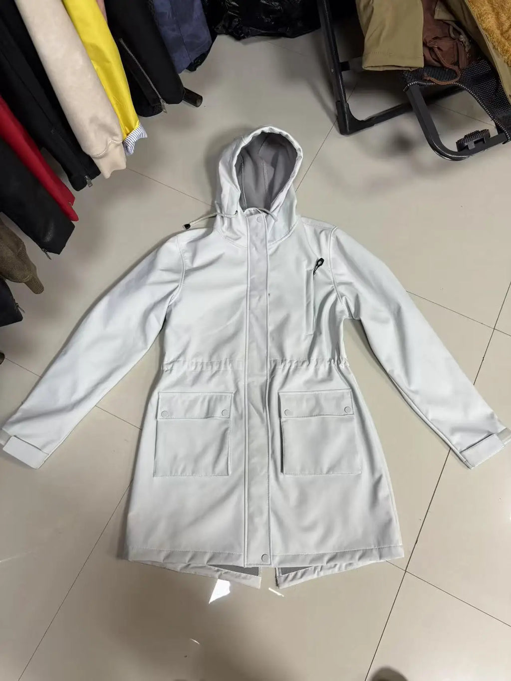 Waterproof Autumn Women's Mountaineering Coat Solid Big Pockets Hooded Loosse Female's Jacket Windproof Thermal outwear For Lady