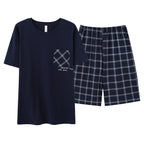 Men Pajamas Short Sleeve Shorts