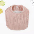 Baby Girl Boy Feeding Bibs Solid Color Apron Saliva Towel Kids Toddler Dinner baberos Bandanas Burp Cloths Newborn Drool Bib