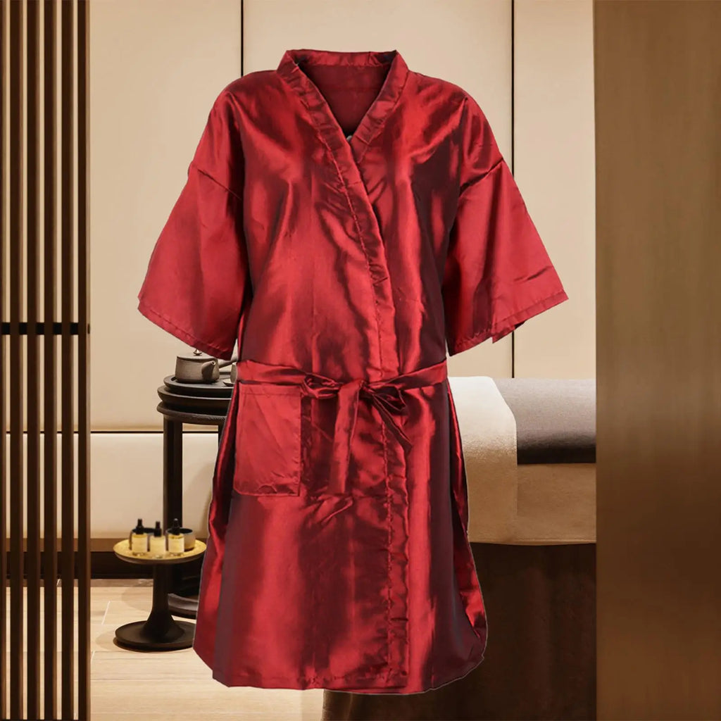 Haircut Cape Loungewear Professional Clients Barber V Neck Hair Salon Smocks