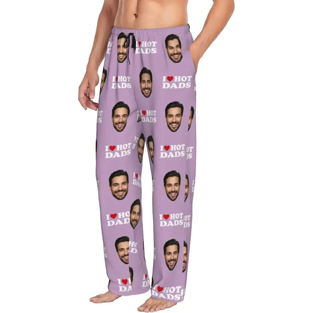 I Love Hot Moms Custom Pajama Pants