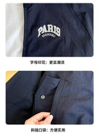 Girl's Fashion Spring Autumn Navy Coat Letter Print Jacket Casual Clothes for Teenagers 4-14Y Windbreaker Girls Children's Top