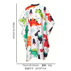 Kids Cartoon Haircut Hairdresser Cape Professional Hair-Cut Salon Barber Wrap Waterproof Cutting Gown Hair Care Styling Supplies