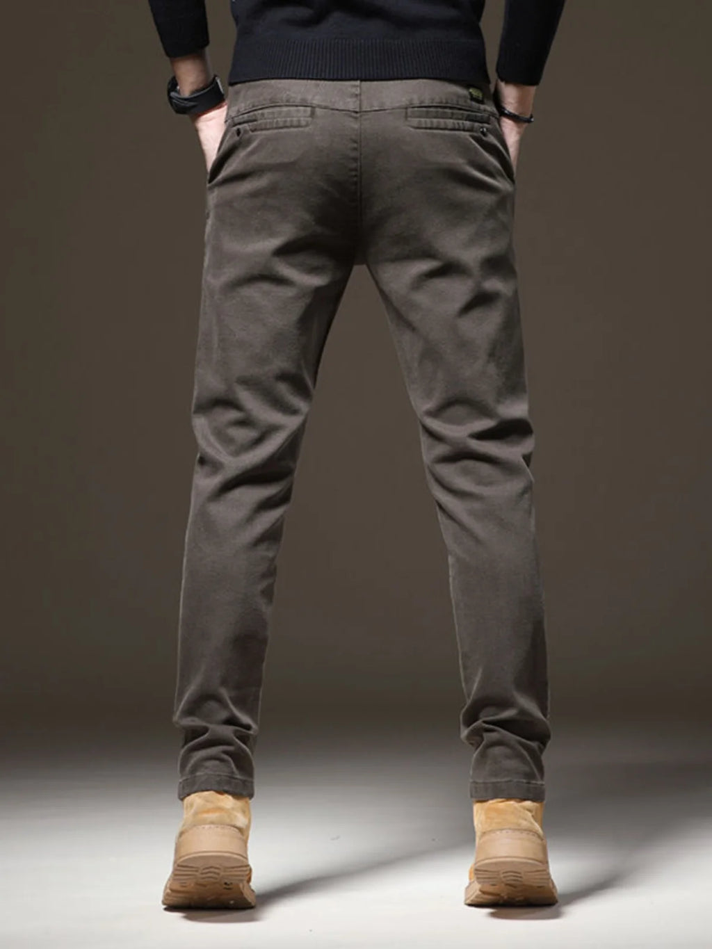 Fall High-End Casual Pants Men's Wear-Resistant Versatile Busin West Pants Trendy Loose Straight Long Pants for Men