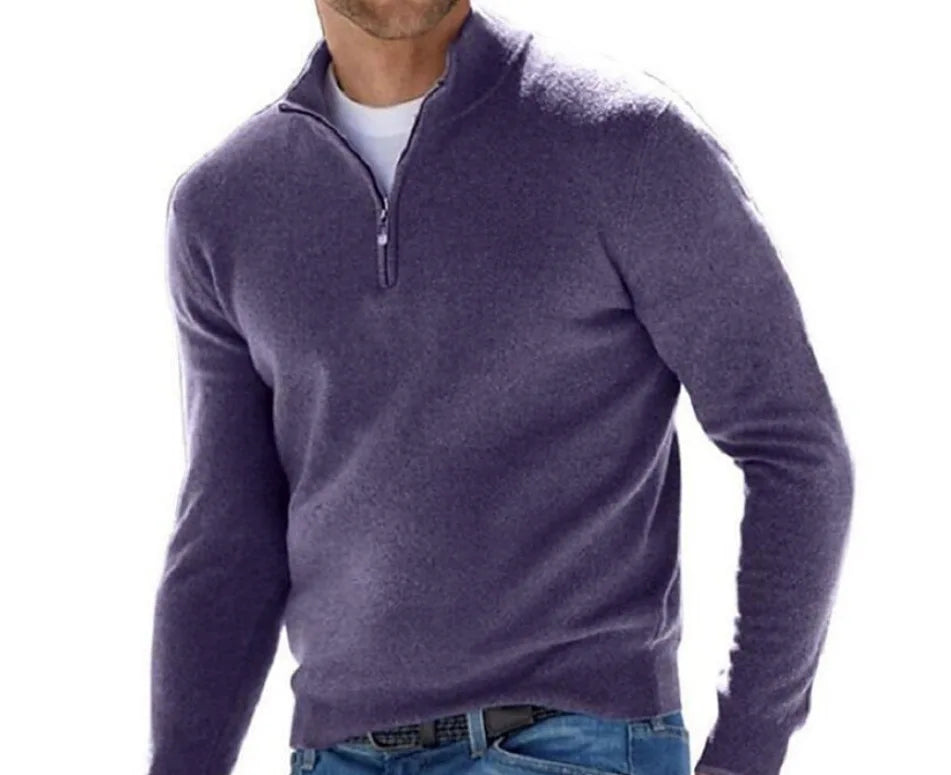 2025 Long Sleeved Sweater Men's Base Sweater for men in Autumn and Winter