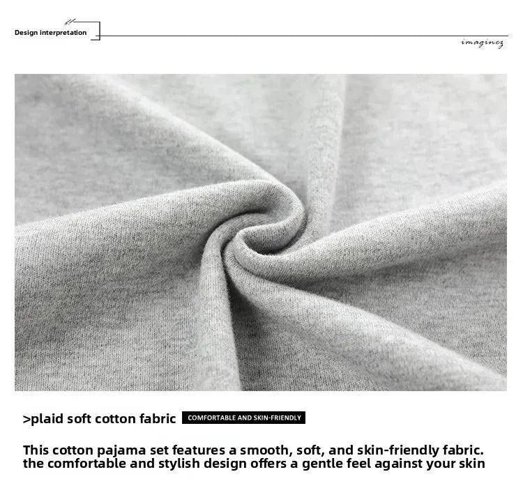 Fashion Lounge Pajamas Sets Men's Spring New Long-sleeved Tops with Trousers Cotton Homewear Comfort Simple Sleepwear Two Pieces