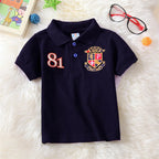 Boys Polo Shirts Short Sleeve Kids Shirt for Boys Collar Tees Fashion Baby Boys Girls Shirts 2-16 Years Children Clothes Tops
