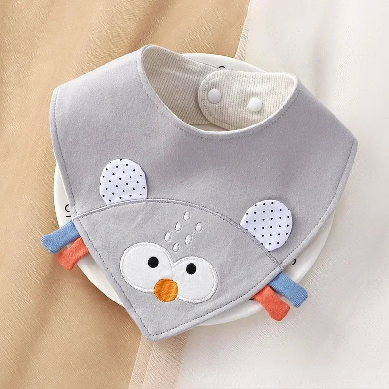 Cartoon Baby Bibs Soft Newborn Feeding Towel Cotton Cloths Baby Girls Boys Bandana Bib Newborn Saliva Towel Burp Cloths