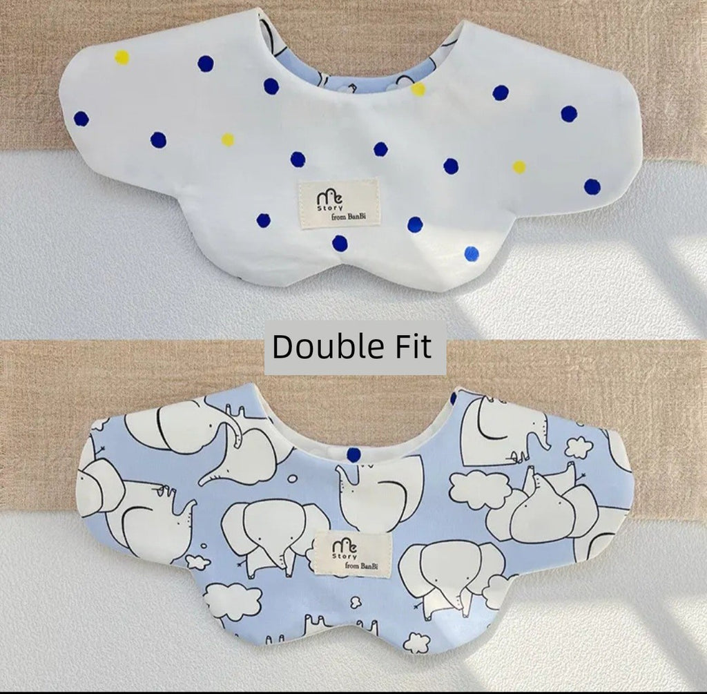 [2] Baby double-sided saliva towel ins K-style New arrival baby cotton bib Easiest for match double-sided saliva pocket bib