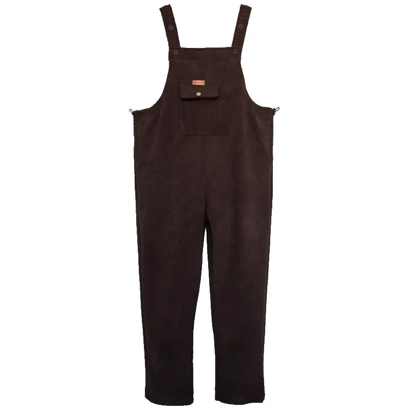 Pregnant Maternity Casual Corduroy Trousers Suspender Overalls Bib Trouser Autumn and Winter Maternity Clothing Pants Jumpsuit