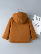 Baby Boy's Girls Kids Jacket Hooded Fleece Autumn Winter Outerwear Coat