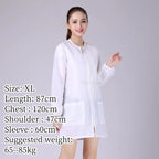 Hair Salon Work Clothes Pet Grooming Uniforms Long Sleeve Beauty Salon Smock Barber Shop Hairdresser Robe Anti Hair Gown Y1206
