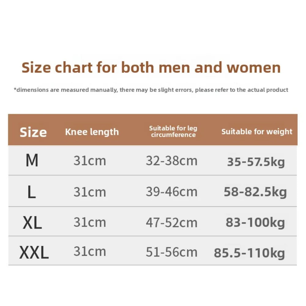 Warm Knee Warmers Thermal Arthritis Support for Elderly Adults Indoor Winter Sports Leg Protection Healthcare Pain Relief 1pair