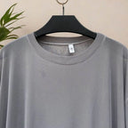 Men's Solid Color Mesh Transparent Short-Sleeved Robe Sexy Retro Fashion Trend Loose Casual Breathable Summer New Men's Tops